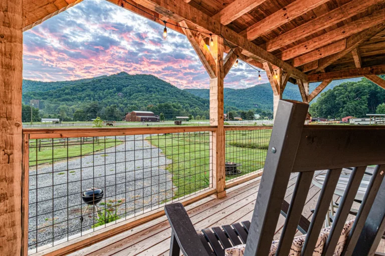 Sunset from the wrap around porch