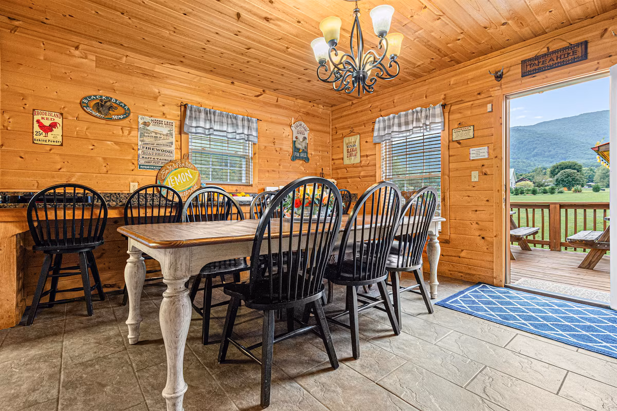 Lodge 22 dining area both inside and out