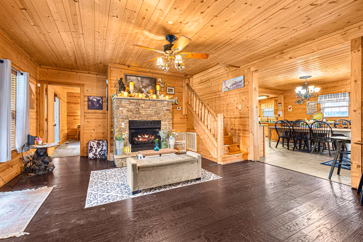 Lodge 9 front sitting room